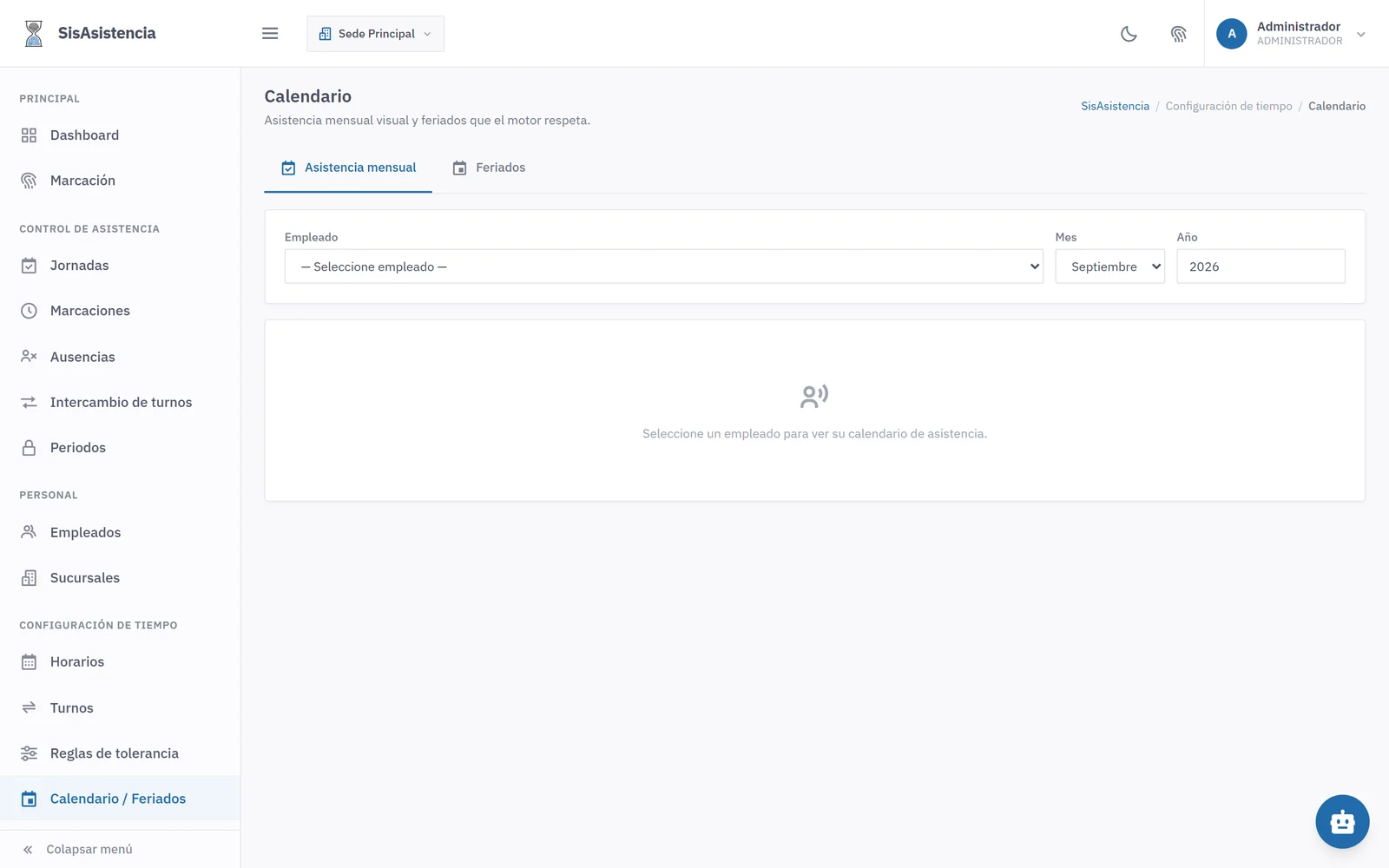 Asis — Calendario