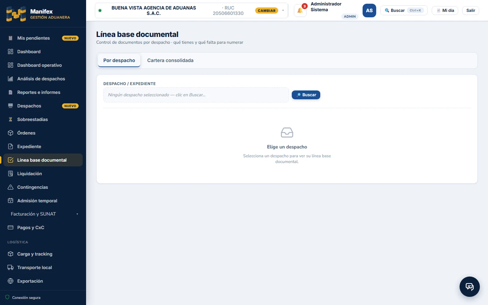 Manifex — Completitud